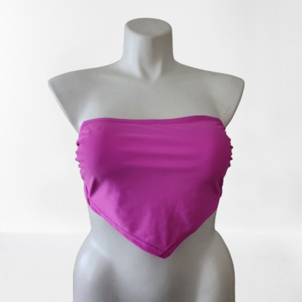 Wild Fable Bikini Top Womens D/DD Pink Strapless